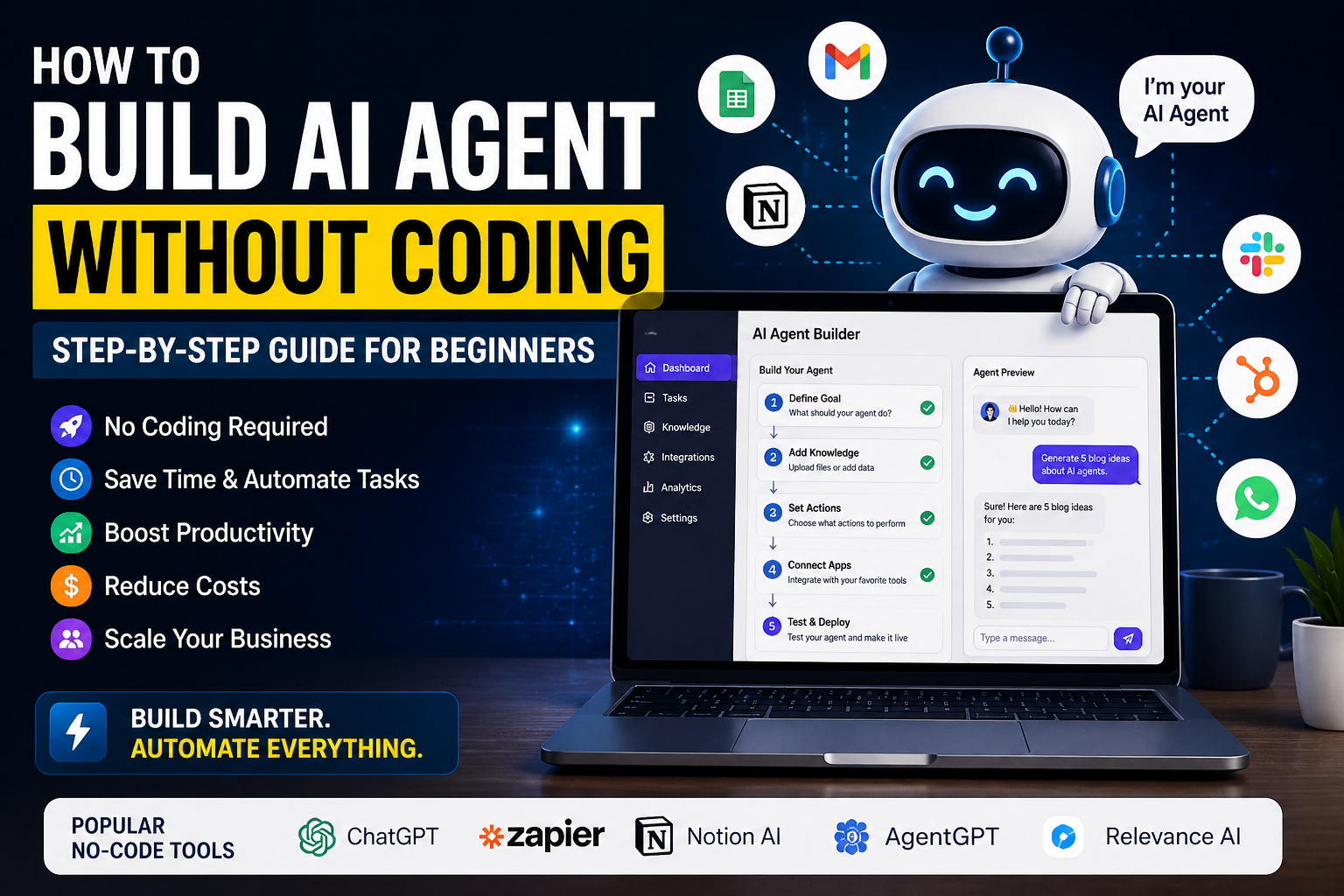 How to Build AI Agent Without Coding (Easy & Powerful Guide 2026)